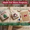 Christmas Buttons for Crafts – 33 Piece Holiday Assortment (6 Pack Set), 3D Novelty Buttons for Sewing, Scrapbooking, Card Making & DIY Christmas Decor, Trees Bells Candy Cane Santa Mix